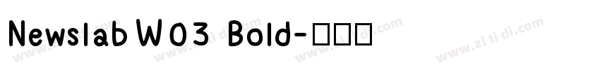 NewslabW03 Bold字体转换
